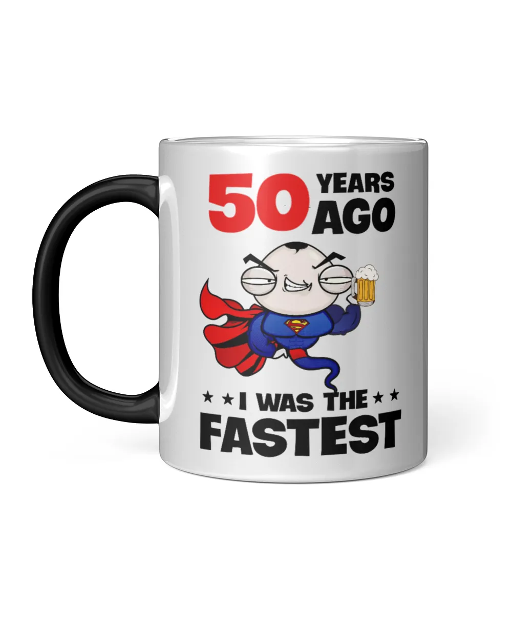 30-40-50 Year Ago I Was The Fastest, Gift for Dad, Father's Day Gift, Birthday Gift Funny Dinosaur Mug, Mug For Dad