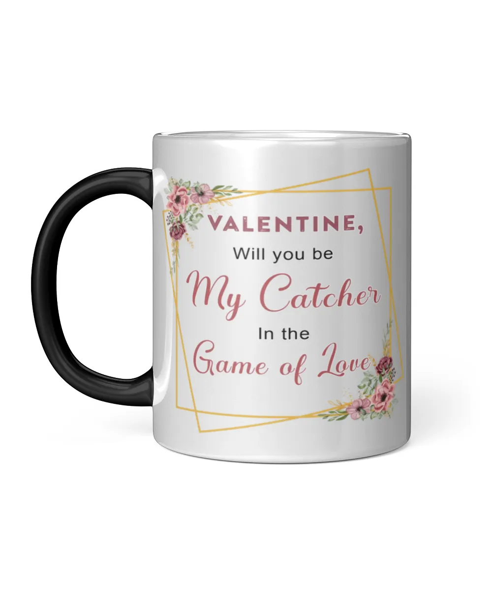 Valentine Mug For Softball Lovers- Softball Mug Gifts Magic Mug 11oz white 11oz