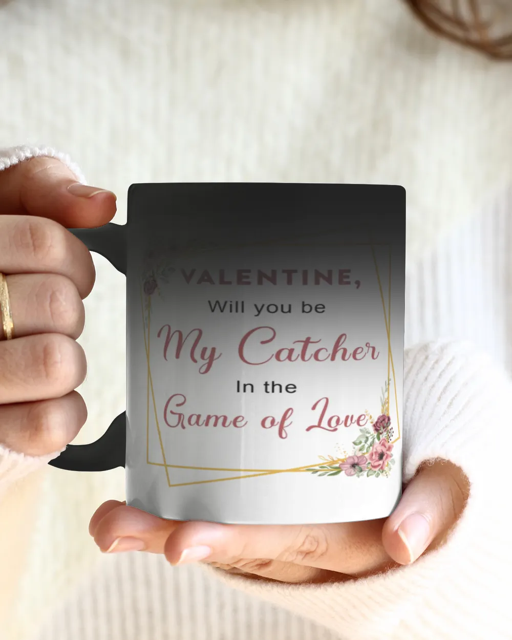 Valentine Mug For Softball Lovers- Softball Mug Gifts Magic Mug 11oz white 11oz