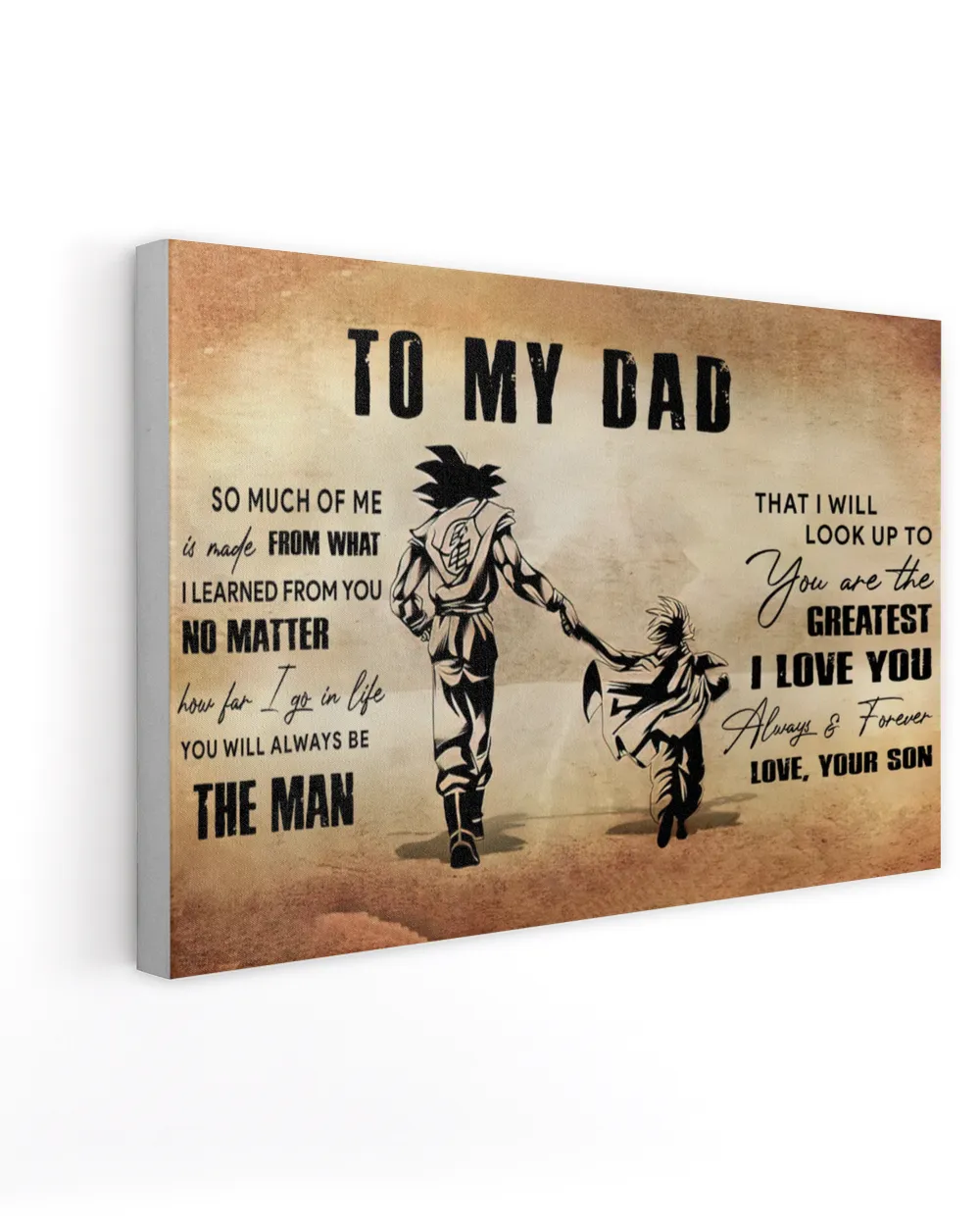 To My Dad - Canvas, Poster