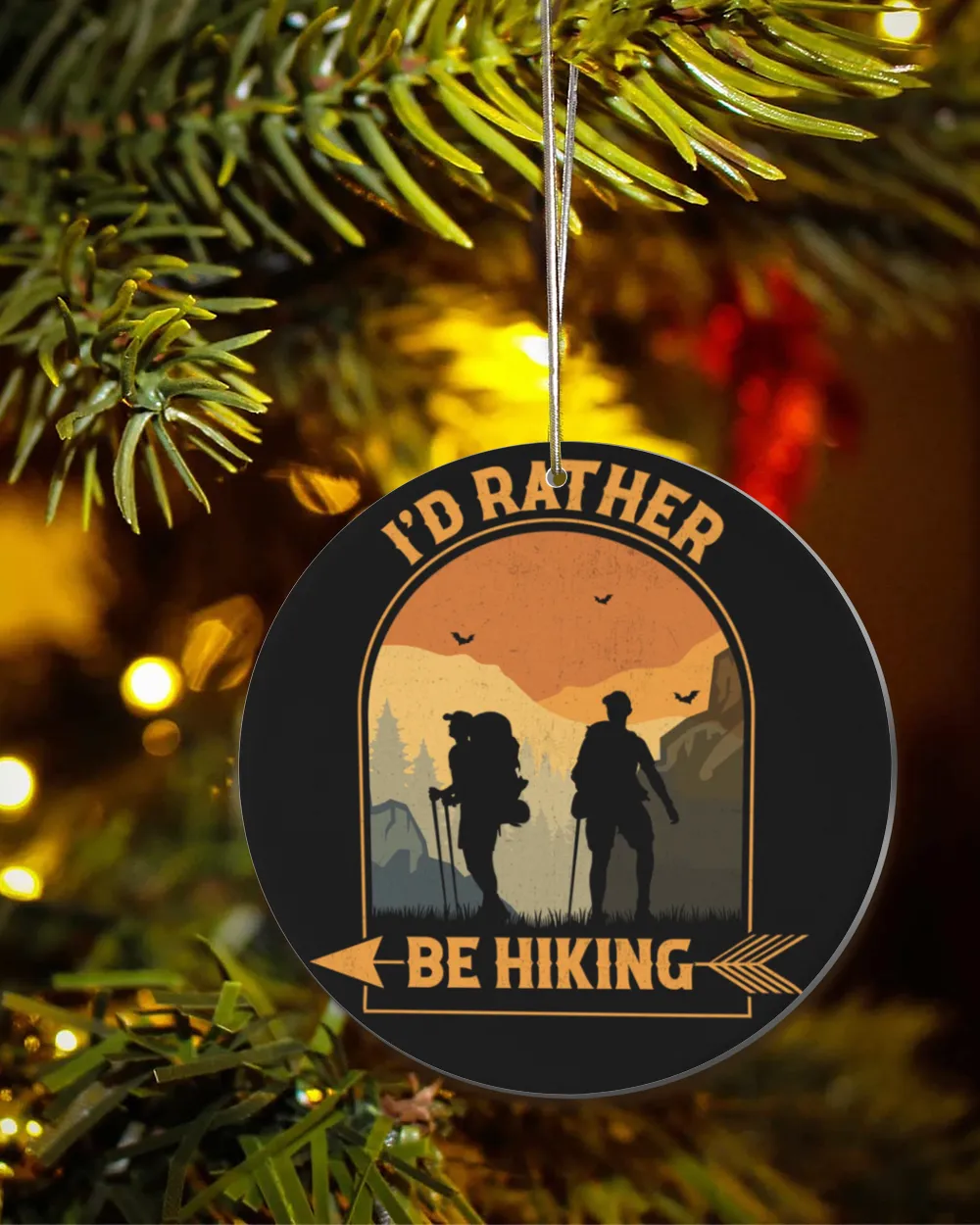 I'D Rather Be Hiking Ornament