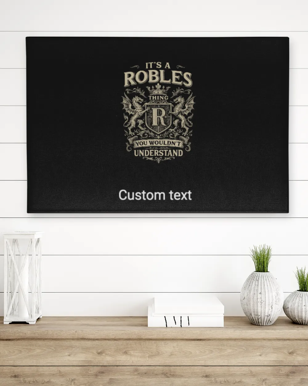 Test custom text canvas - blanket mh