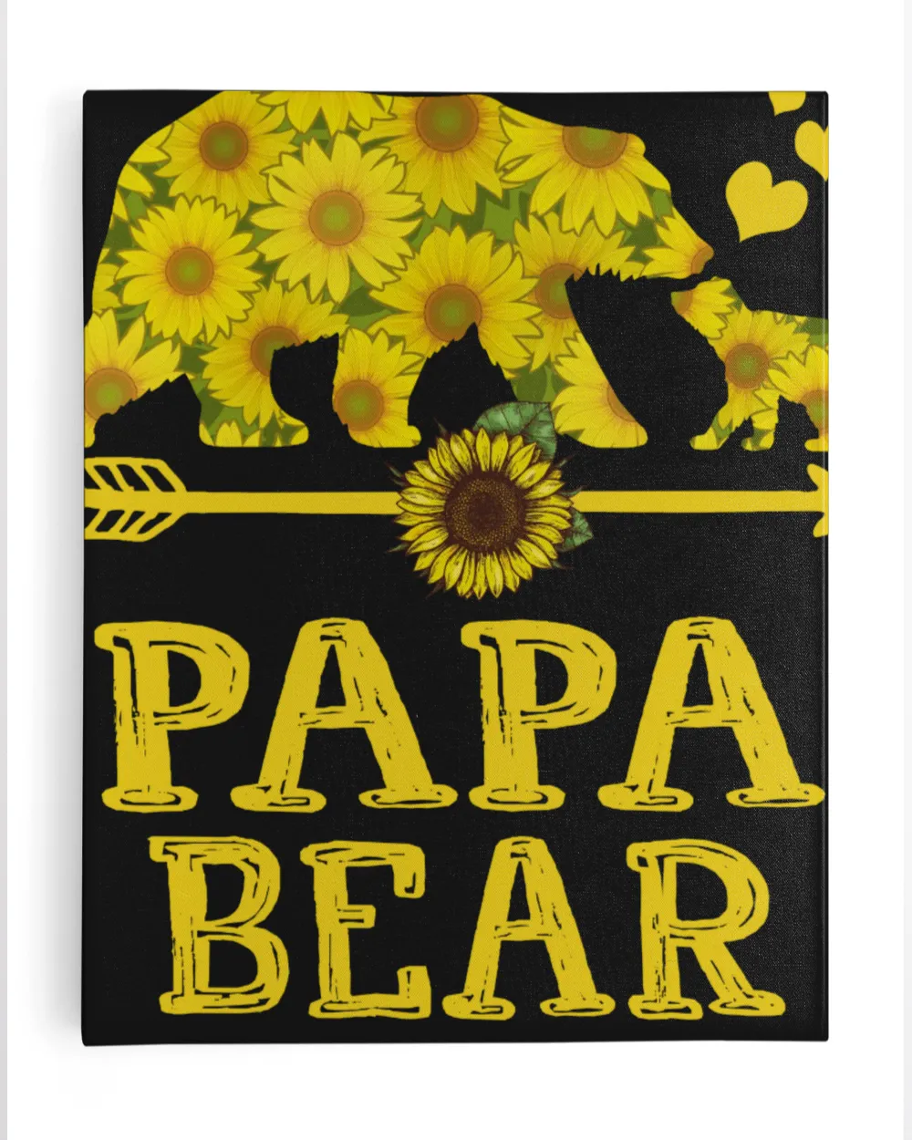 Papa Bear Sunflower Fathers Day