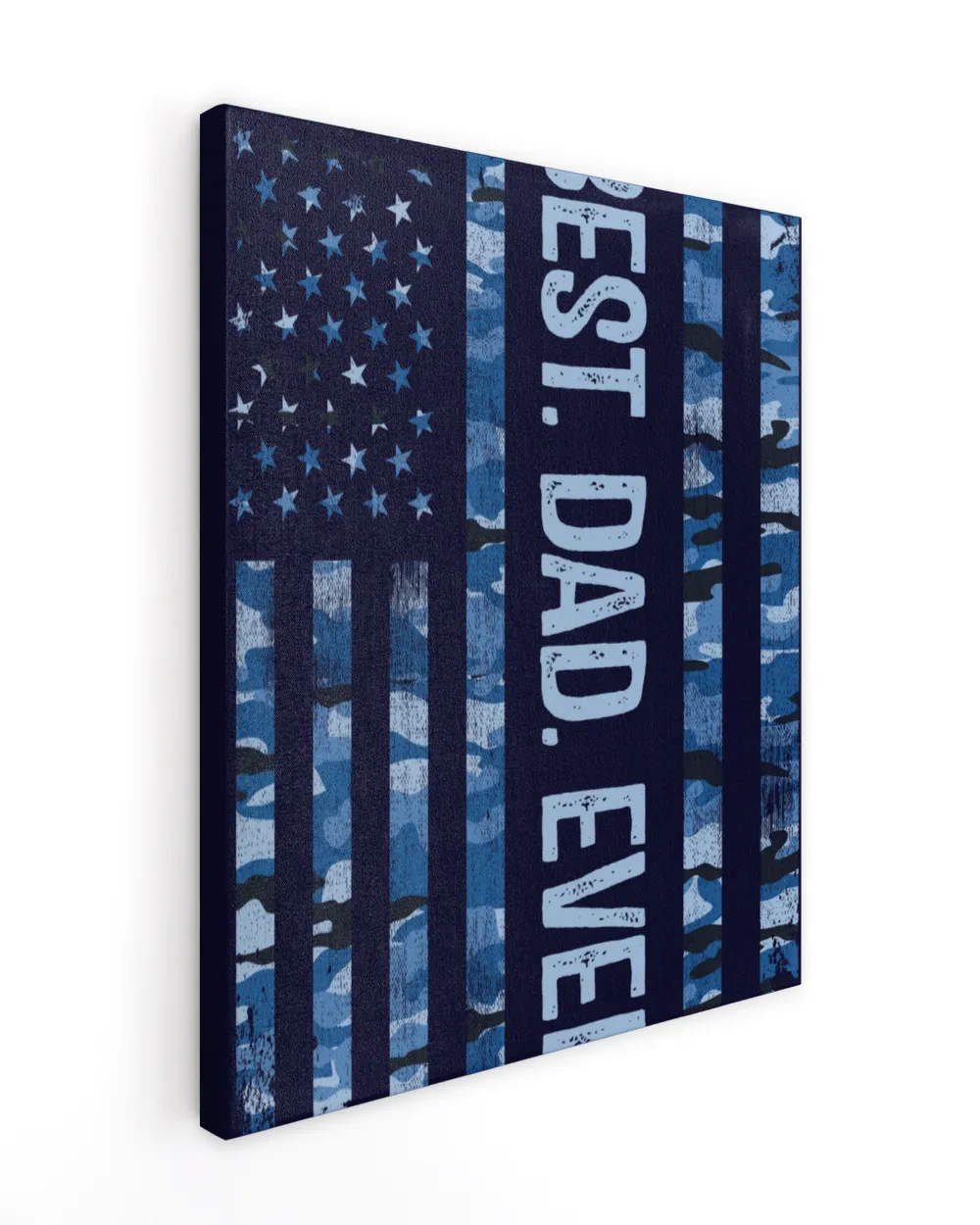 Best Dad Ever American US Flag Camouflage Fathers Day
