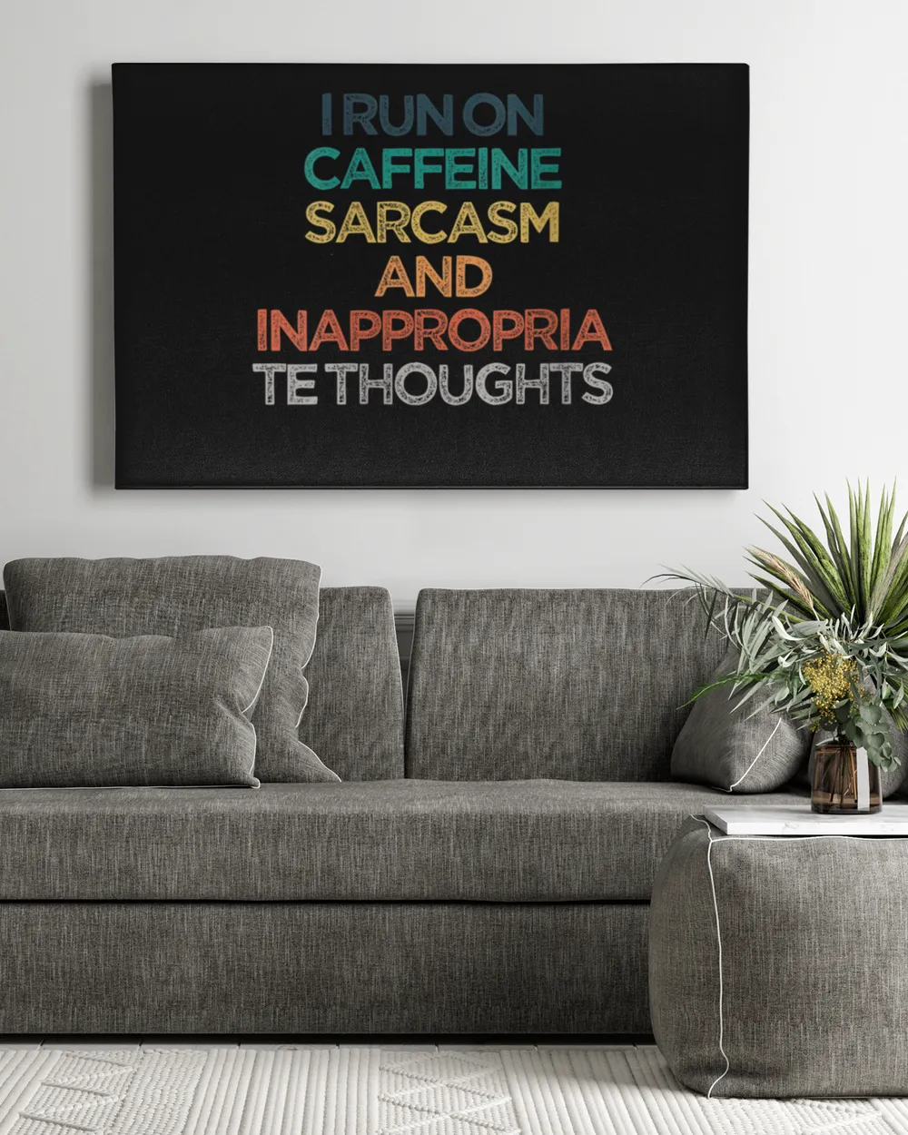 Womens I Run On Caffeine Sarcasm And Inappropriate Thoughts Funny