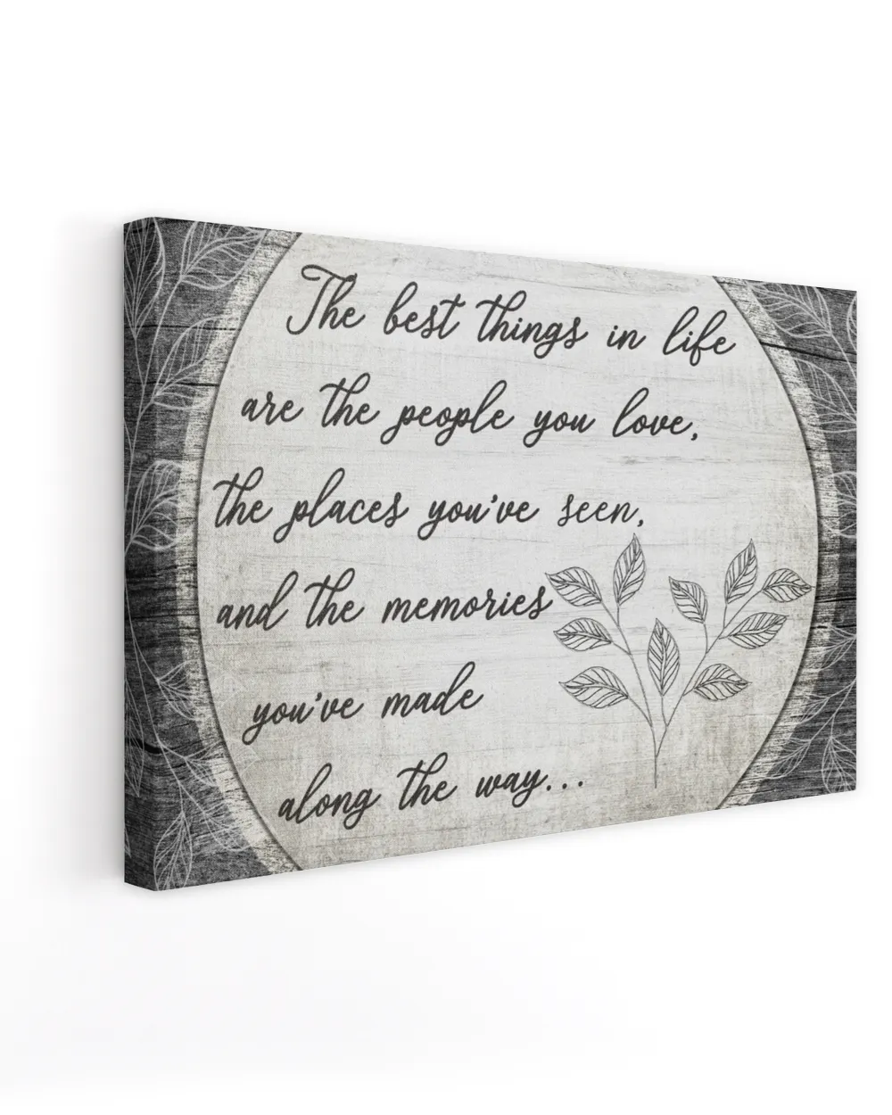 The Best Things In Life | Gift For Family, Gift For Friend, Motivational Quote Canvas.