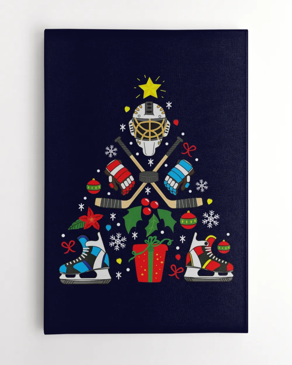 Ice Hockey Christmas Tree