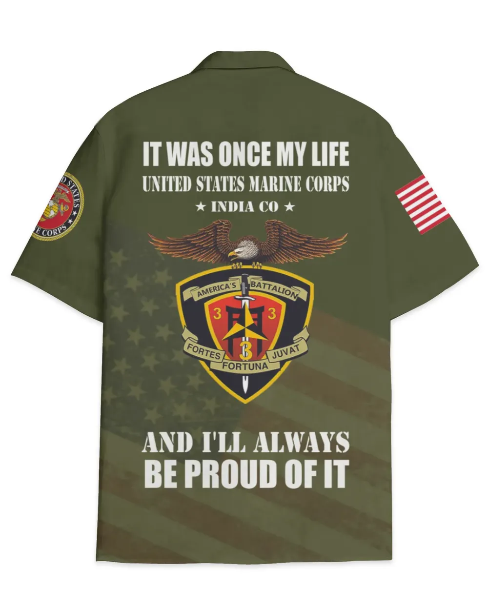 3rd Battalion 3rd Marines India Company Hawaiian Shirt