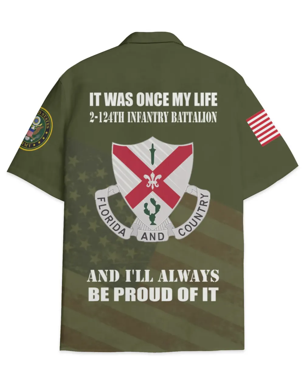 2-124th Infantry Battalion Seminole Hawaiian Shirt