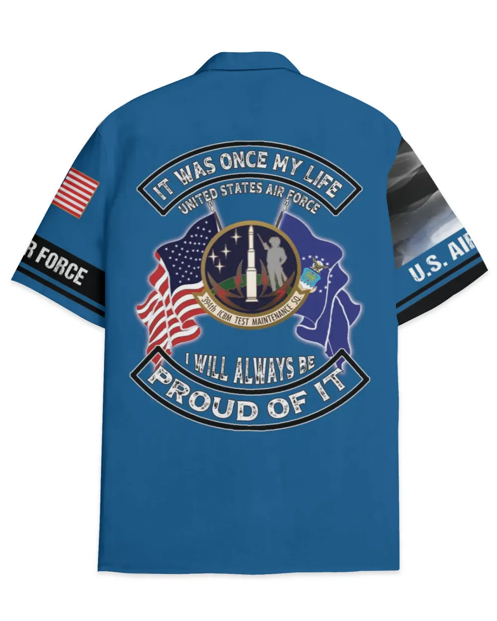 394th ICBM Test Maintenance Squadron US Flag Hawaiian Shirt