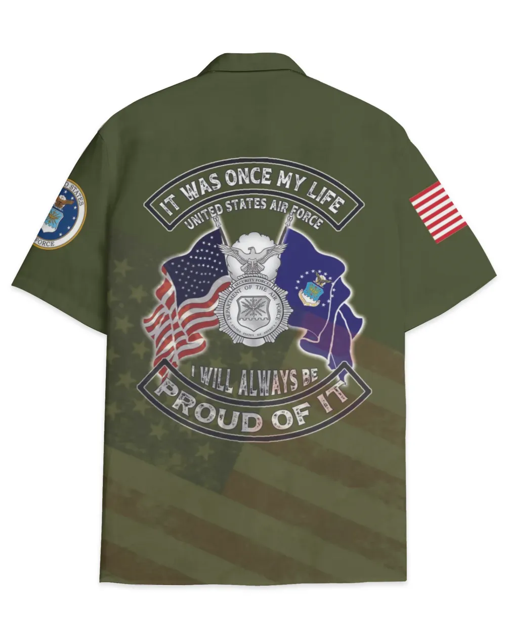 US Air Force Security Forces Hawaiian Shirt