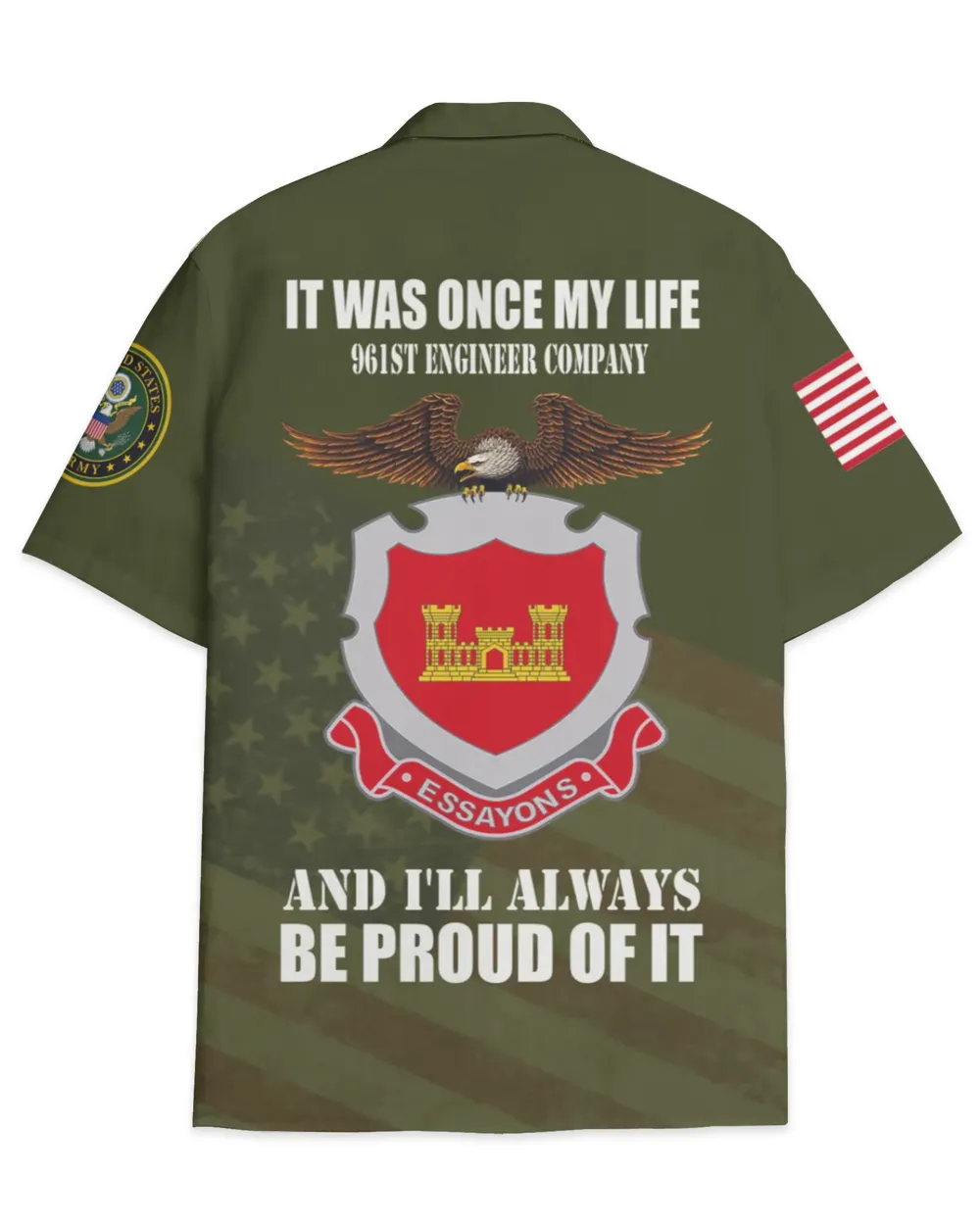 961st Engineer Company Hawaiian Shirt