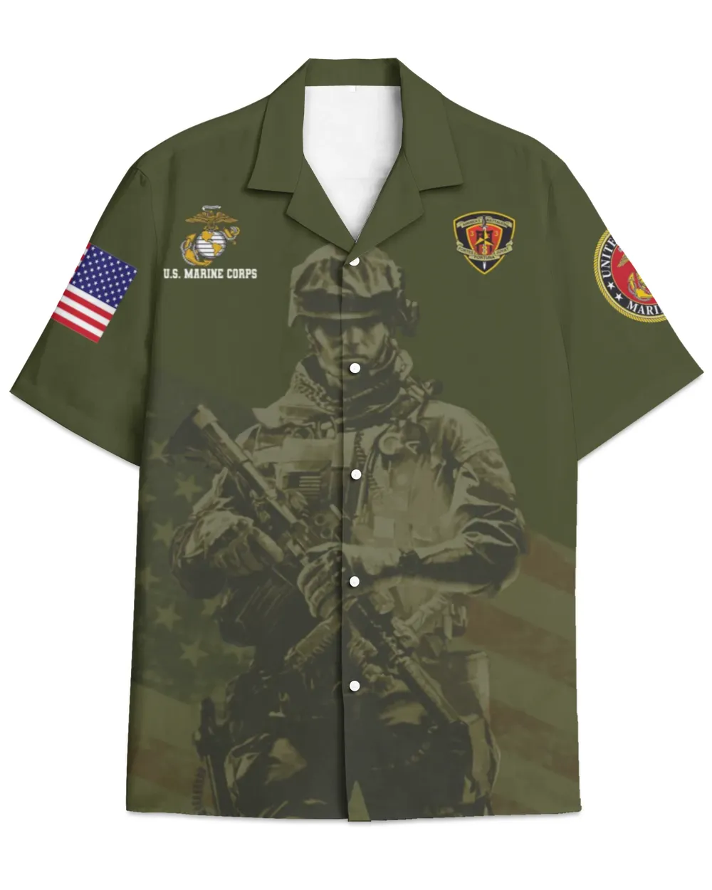 3rd Battalion 3rd Marines India Company Hawaiian Shirt
