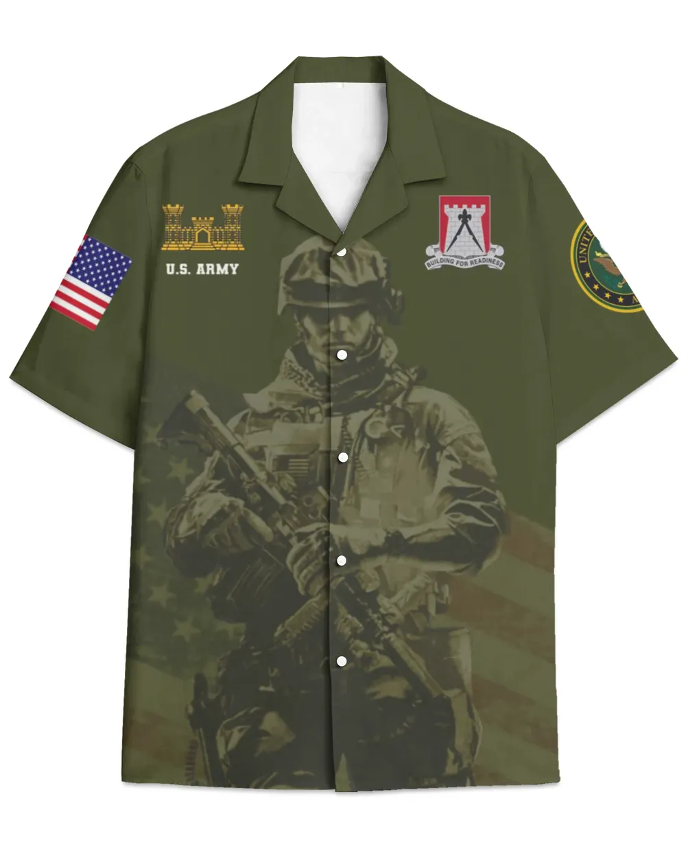 891st Engineer Battalion Hawaiian Shirt