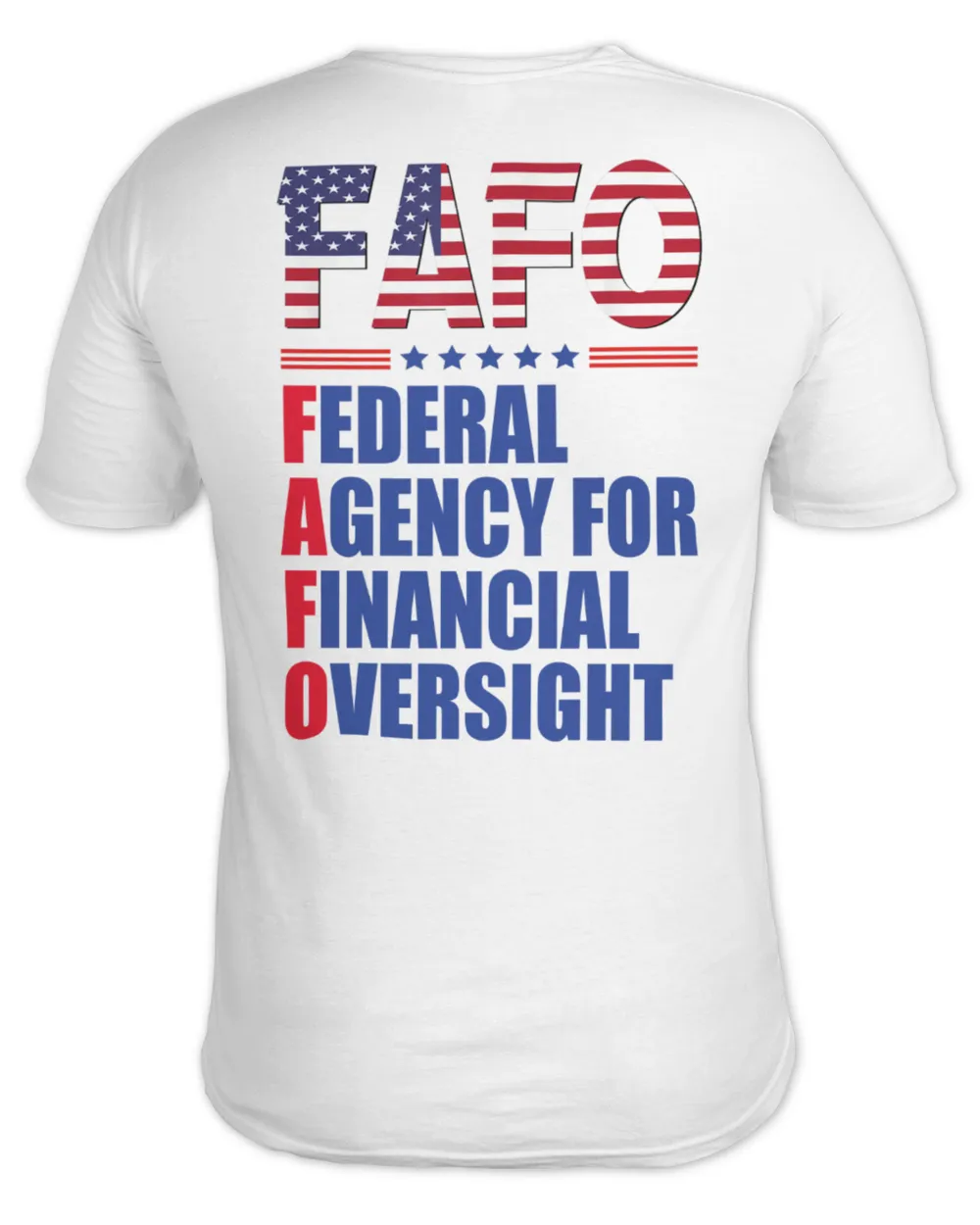 FAFO Unisex Jersey SS V-Neck T-Shirt white s