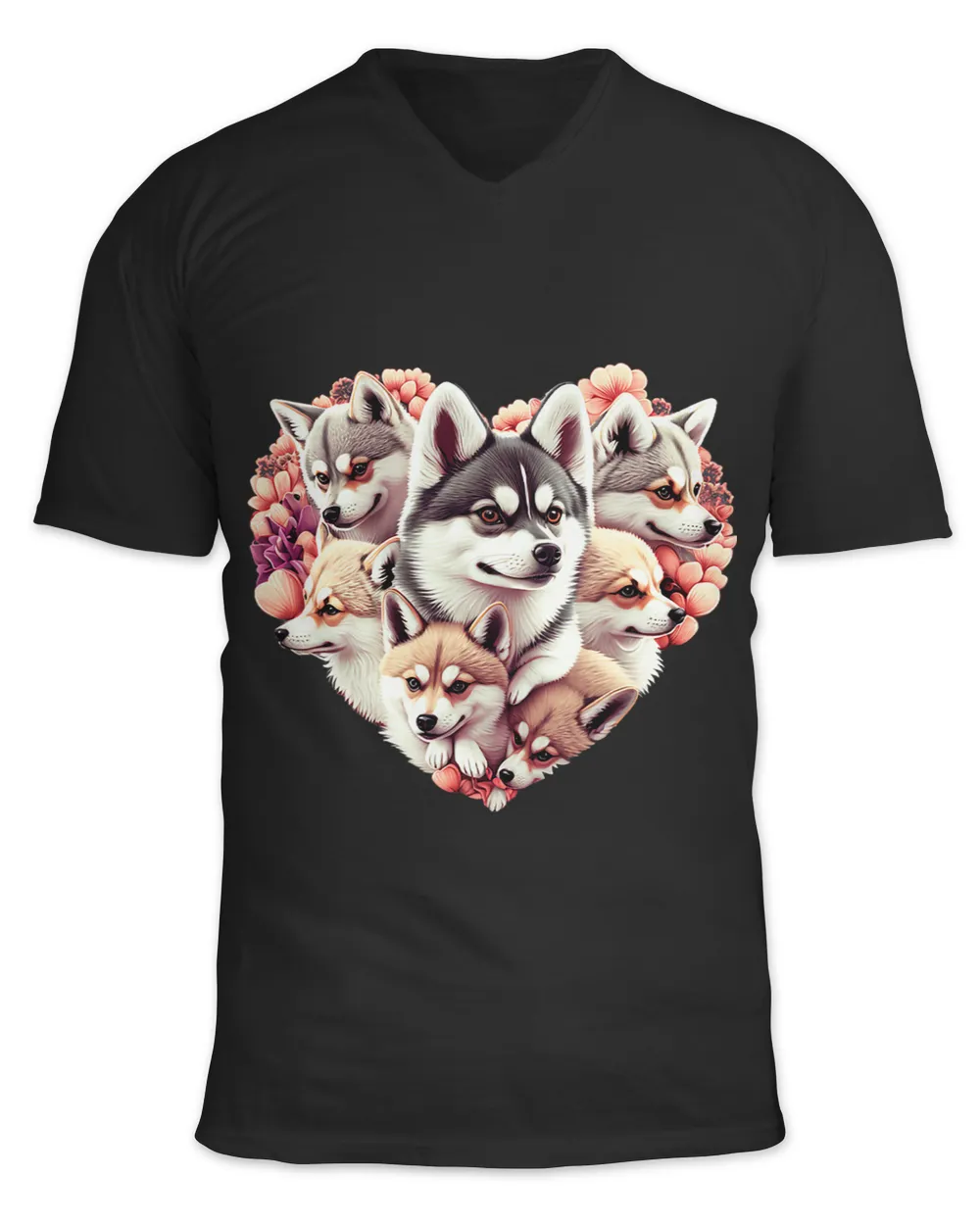 Dog Alaskan Malamute Valentines Day Alaskan Klee Kai dog Heart 3