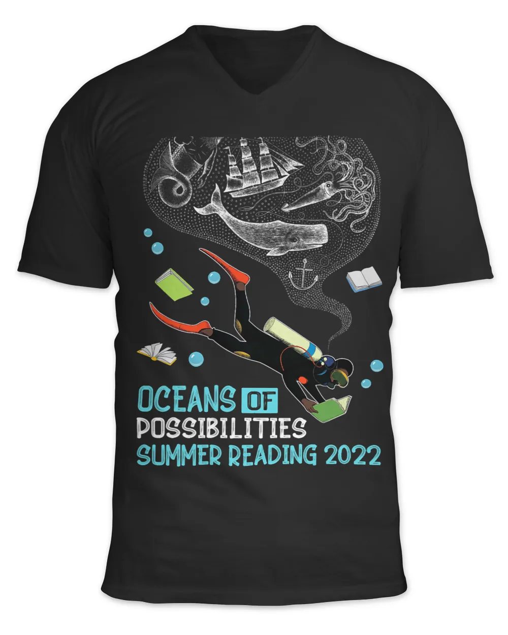Book Reading Oceans of Possibilities Sea Animal Fish Summer Reading 3