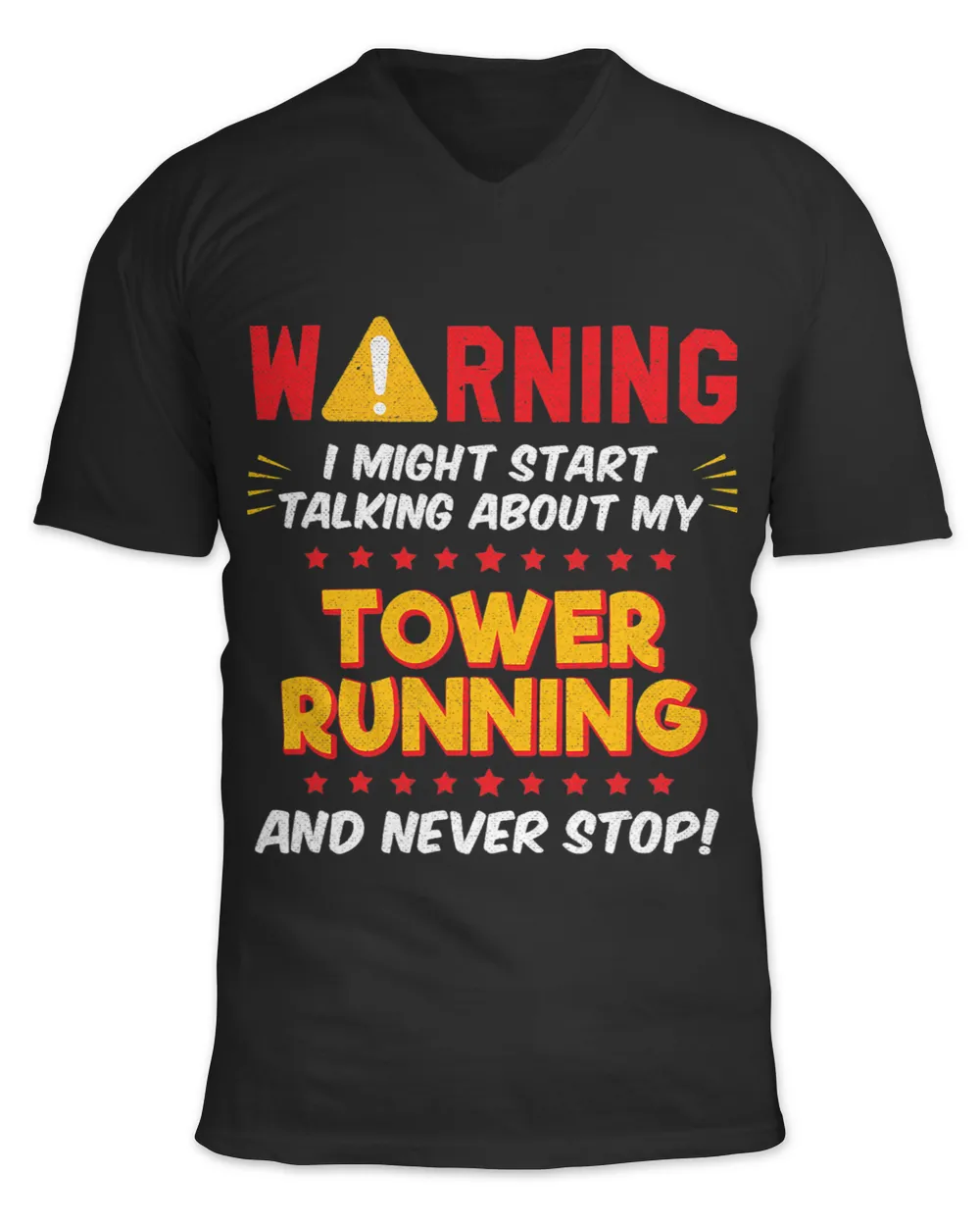 Funny Tower Running Tower Runner Joke Graphic 3