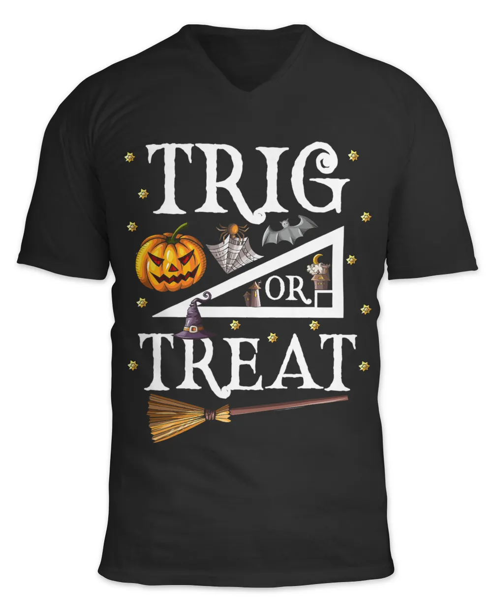 Teacher Job Trig Or Treat Shirt Halloween Math Teacher School College-1