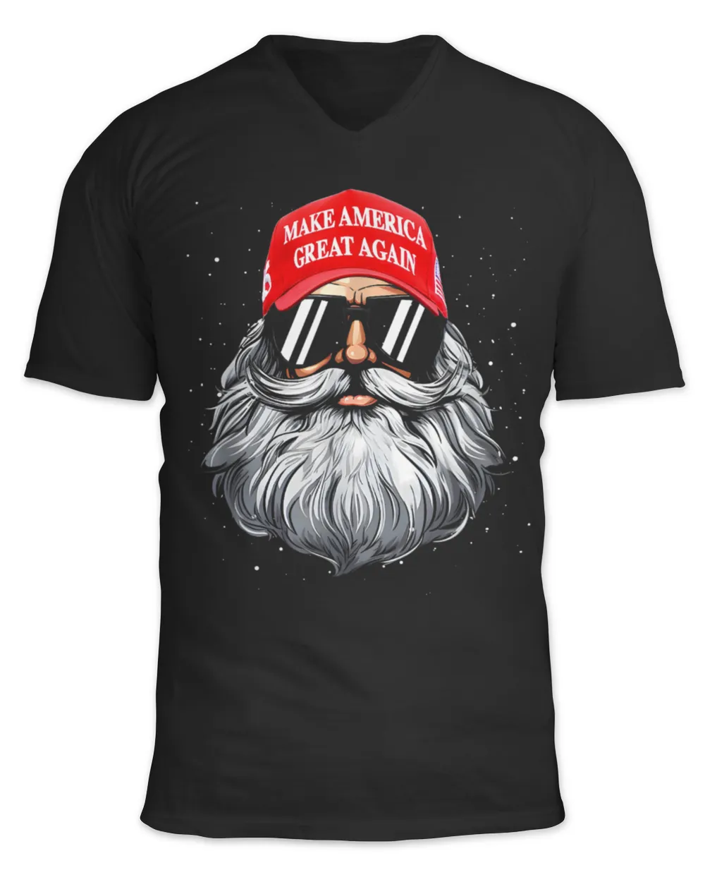 Merry Christmas Unisex Jersey SS V-Neck T-Shirt black s