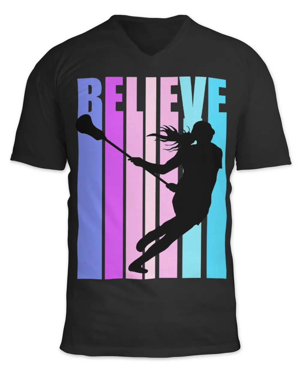 Pink Girls Lacrosse Player Coach Team Coaching Motivational