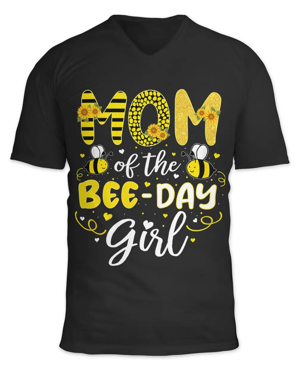Mom of the Bee Day Girl Shirt Cute st Birthday Sweet Mommy
