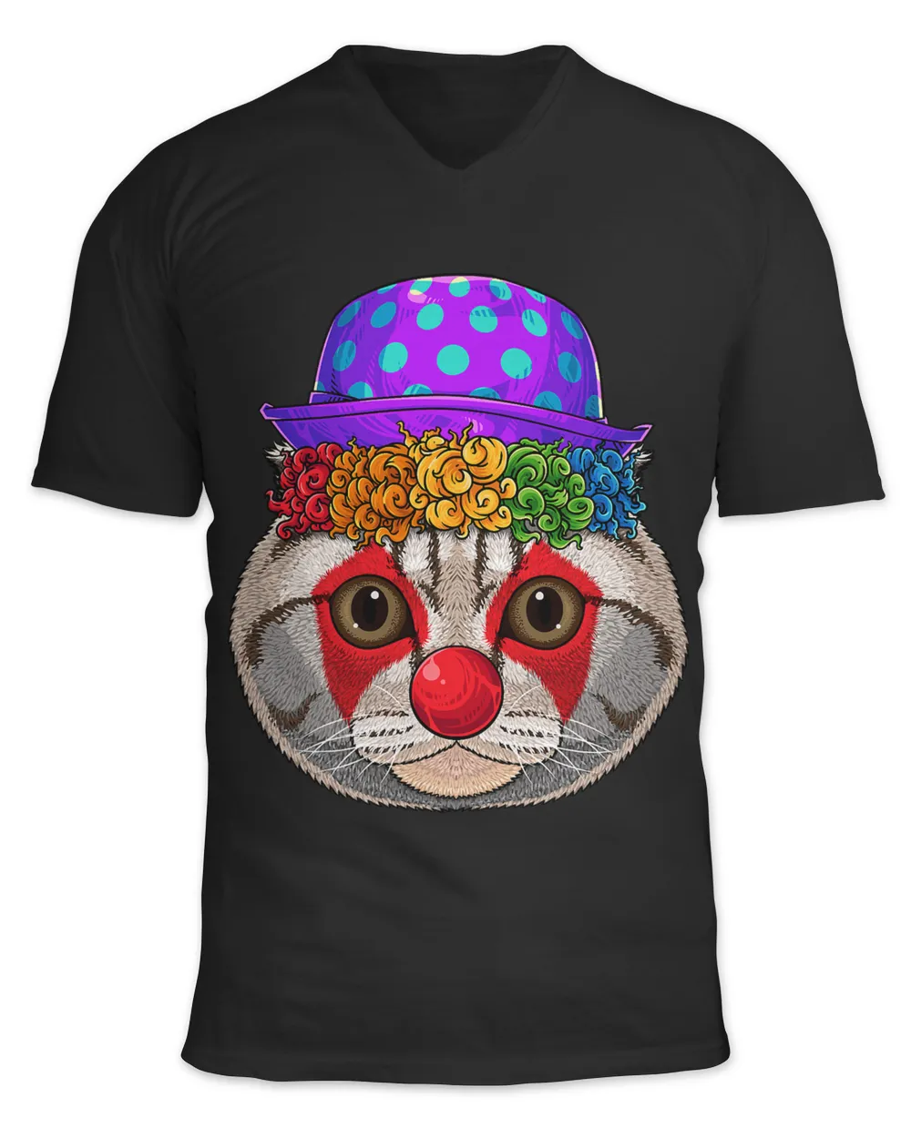 Clown Scottish Fold Circus Carnival Costume Cat Theme Party18