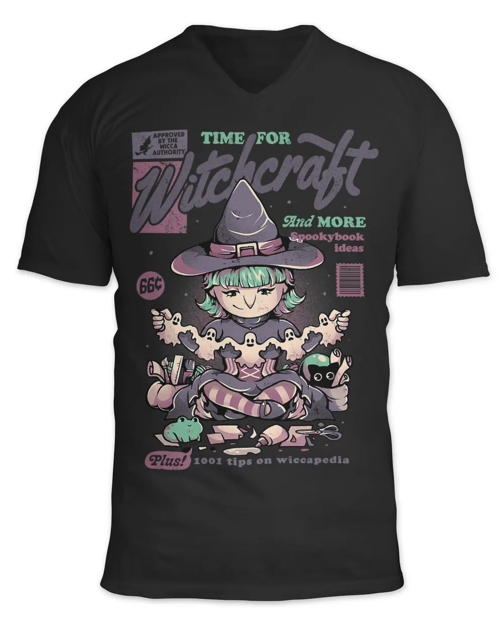 Funny Time For Witchcraft Cute Goth Halloween Witch Pun569