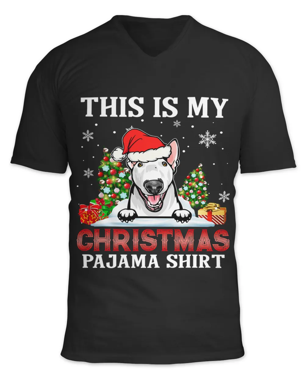 This Is My Christmas Pajama Bull Terrier Christmas Ornament 332