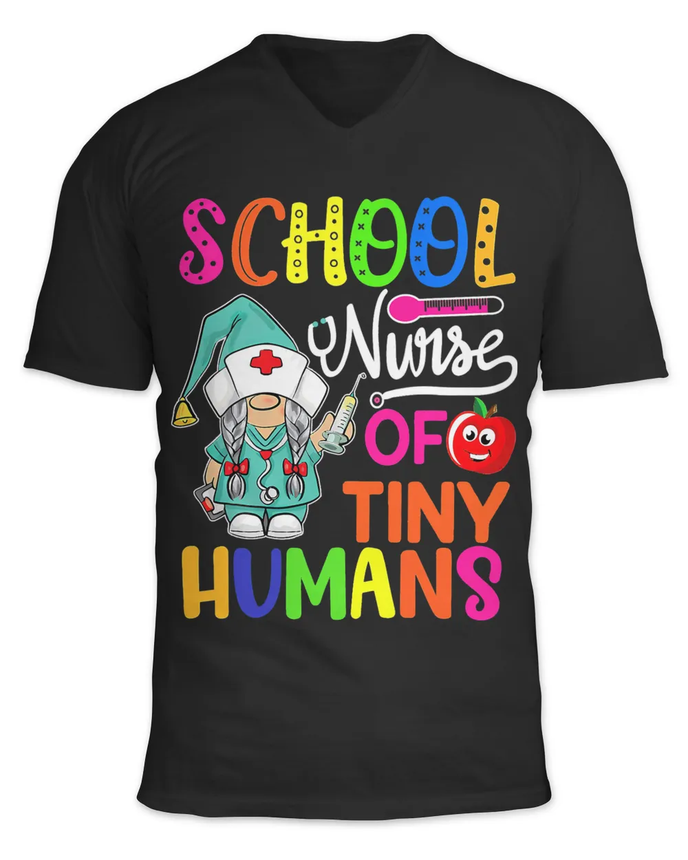100 Day Of School Nurse of Tiny Humans Gnome Nursing School