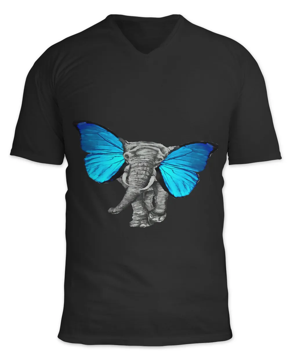 butterfly elephant adorable illustration