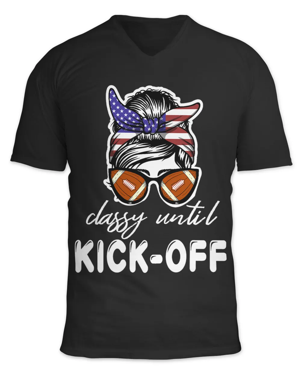 Mens Classy Until Kickoff Game Day American Football Mom
