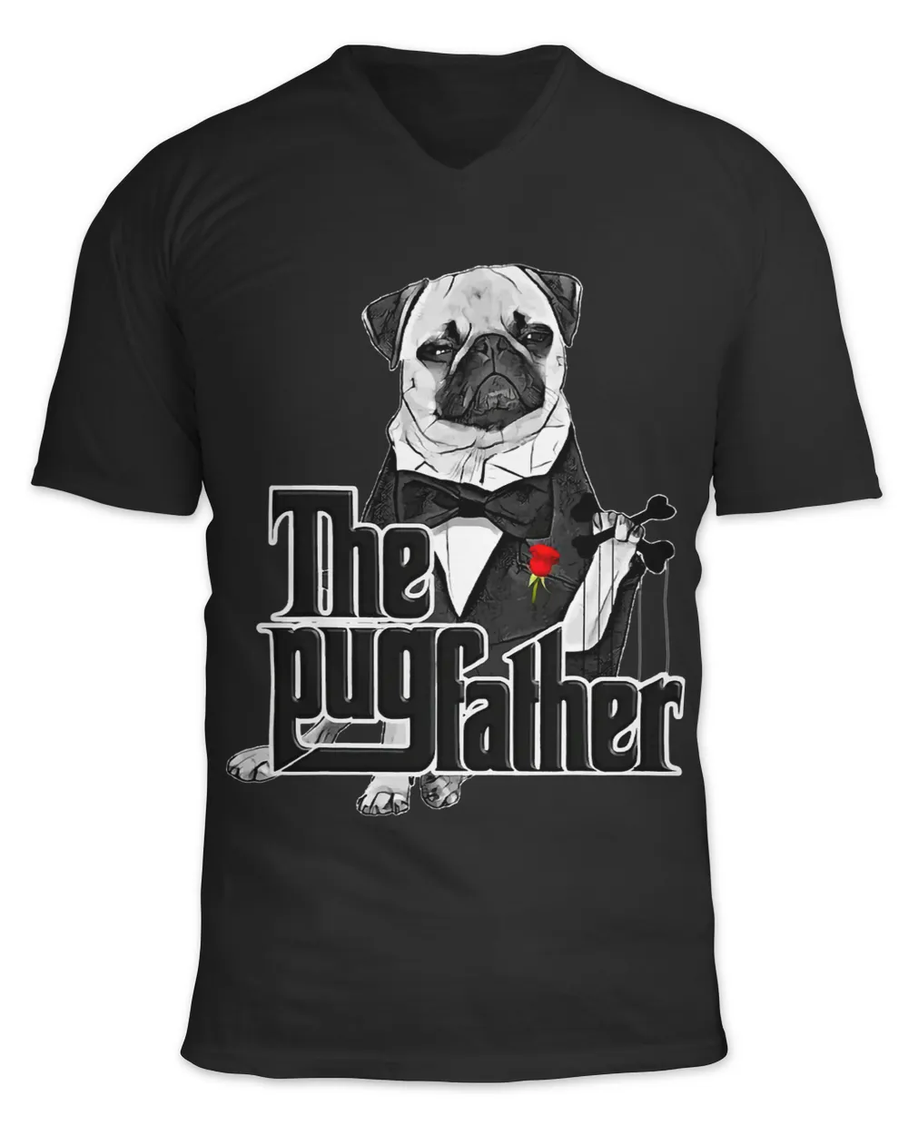 Pug Lover The PugFather Funny Puggy Face Pug Dad Dog Lovers Gifts Pugs Dog