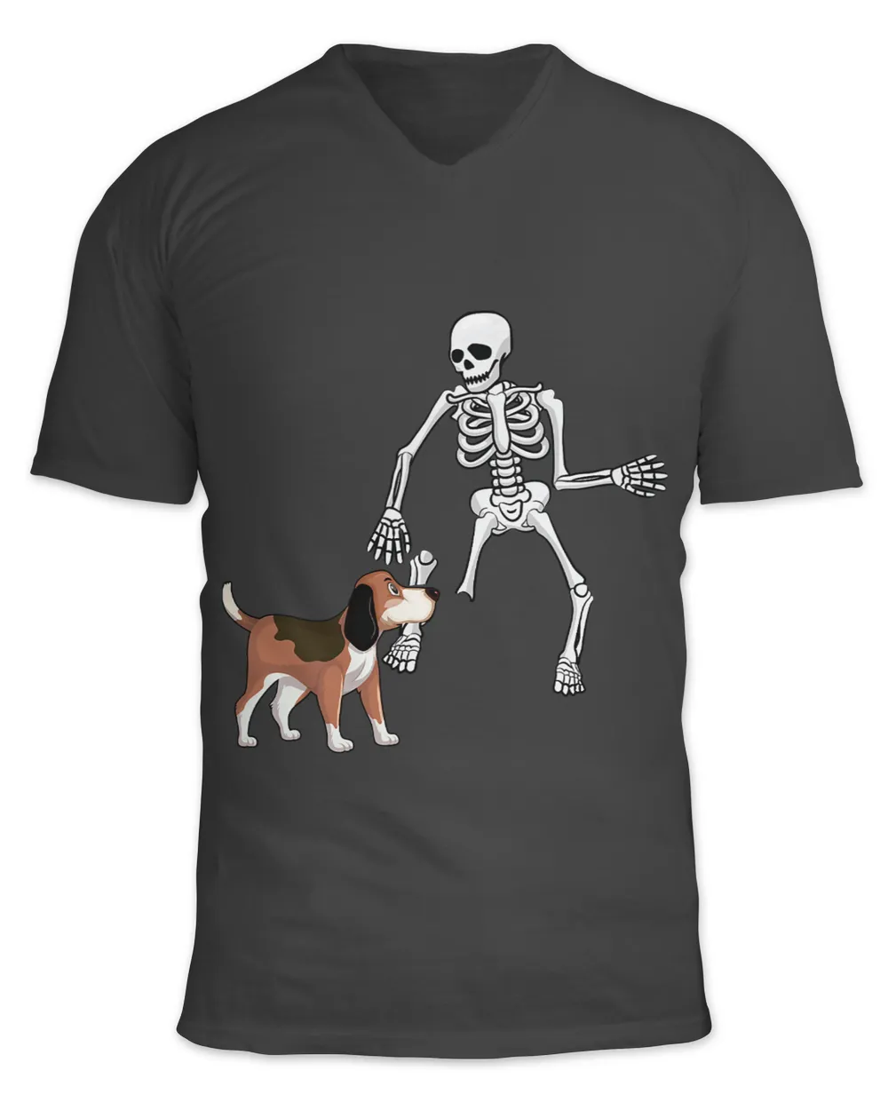 Dog Bite Skeleton Lazy DIY Halloween Costume Funny Beagle
