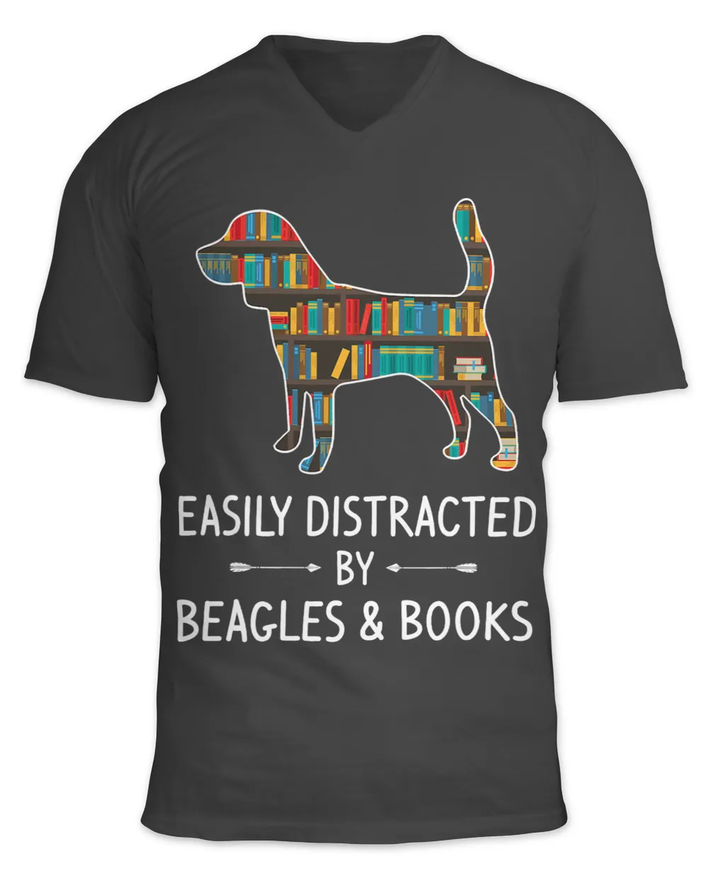 Easily Distracted By Beagles Books Lover Gift Puppy Dog