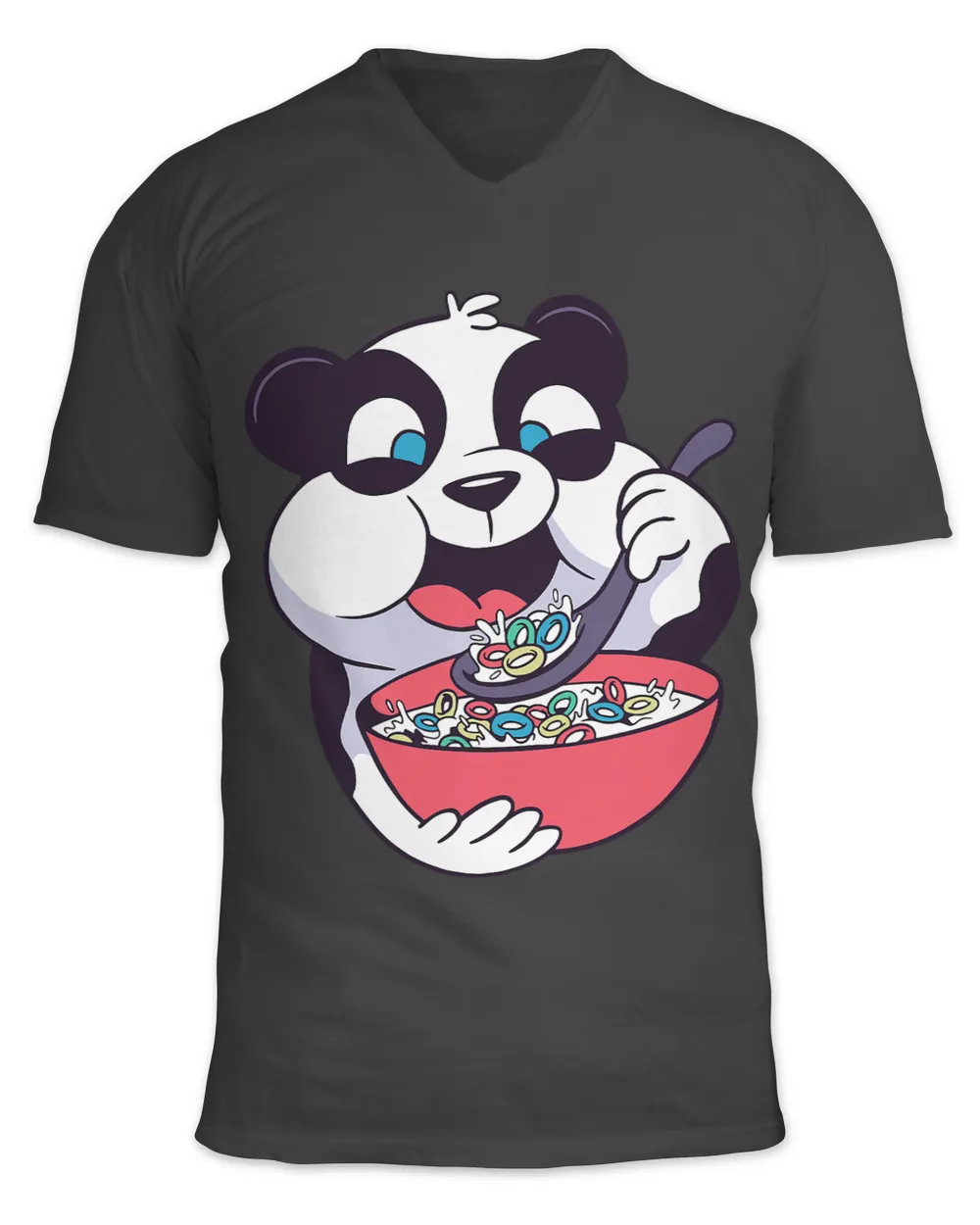 Pandas Eating Cereal Cute Anime