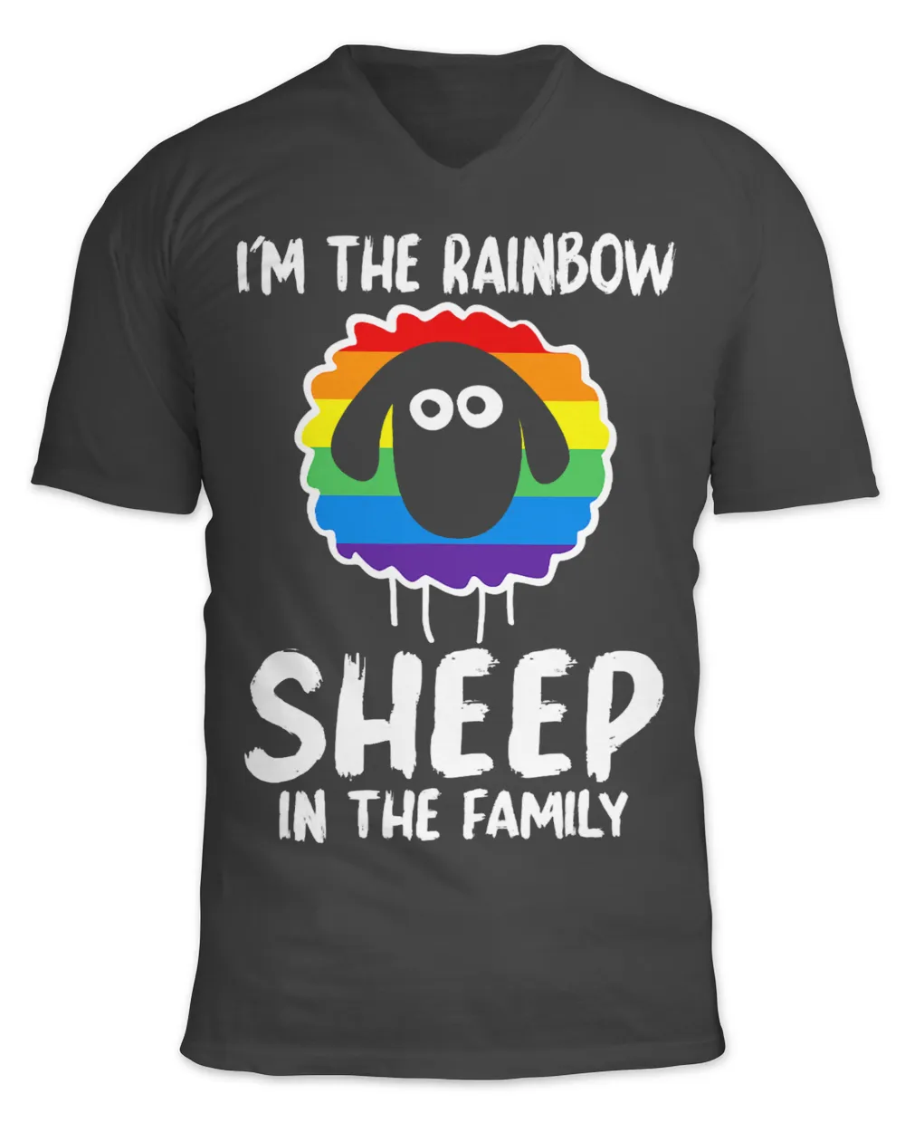 Sheep Lover Im The Rainbow Sheep In The Family LGBT Gay Rainbow Flag