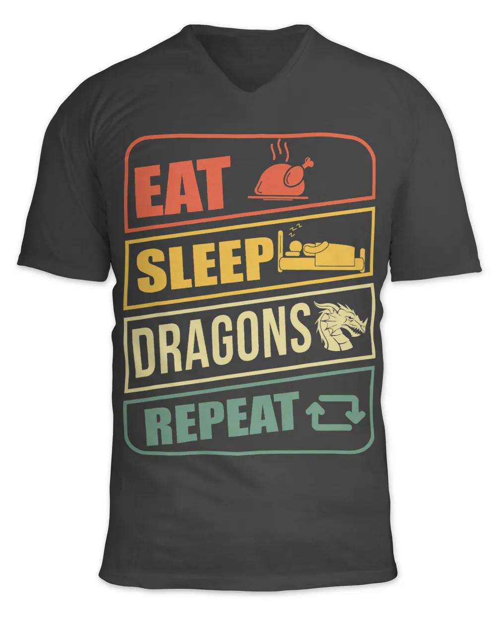Dragon Animals Dragons Eat Sleep Dragons Repeat Middle Ages with Knights