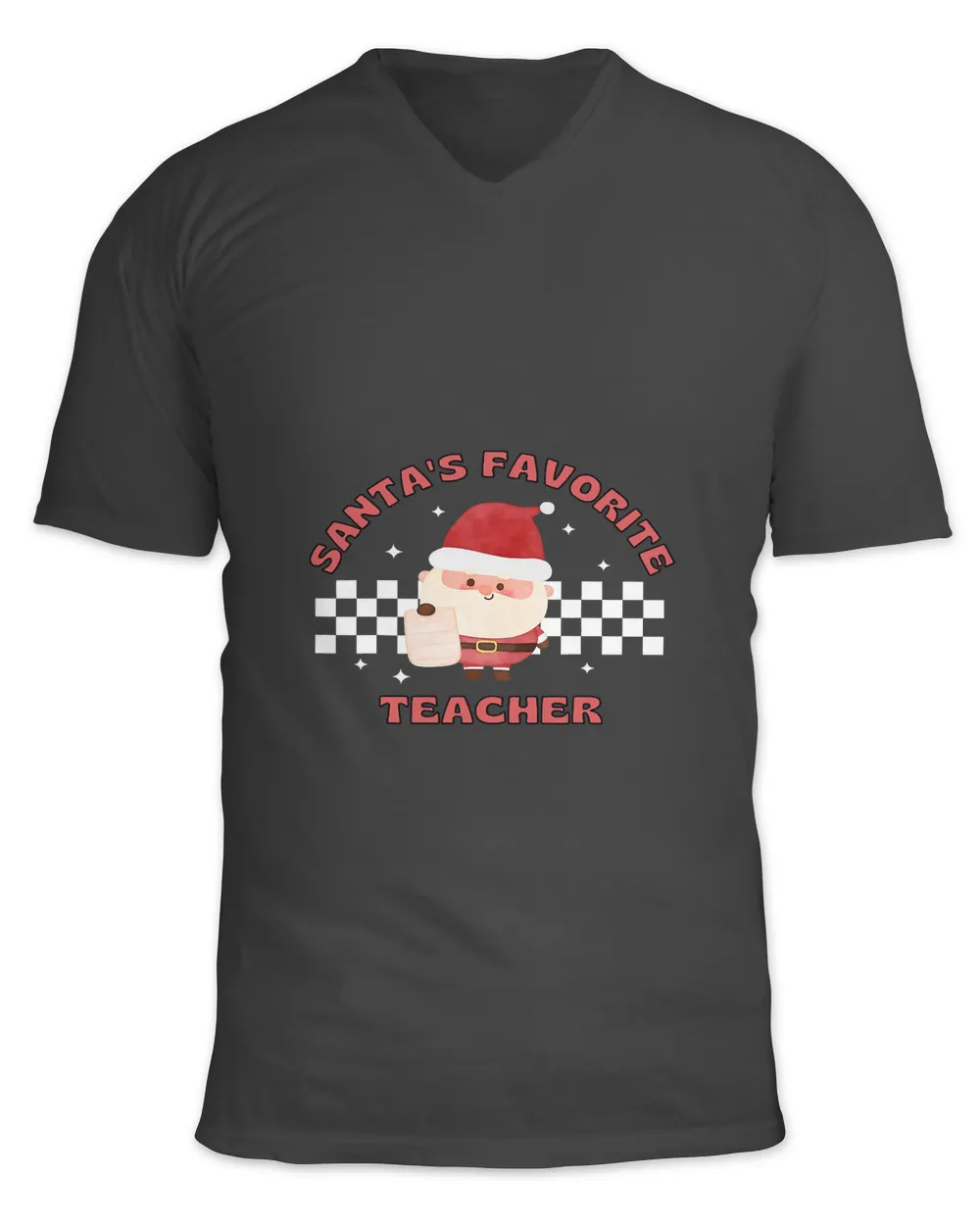 Santas Favorite Teacher Cute Santa Funny Christmas Holiday228