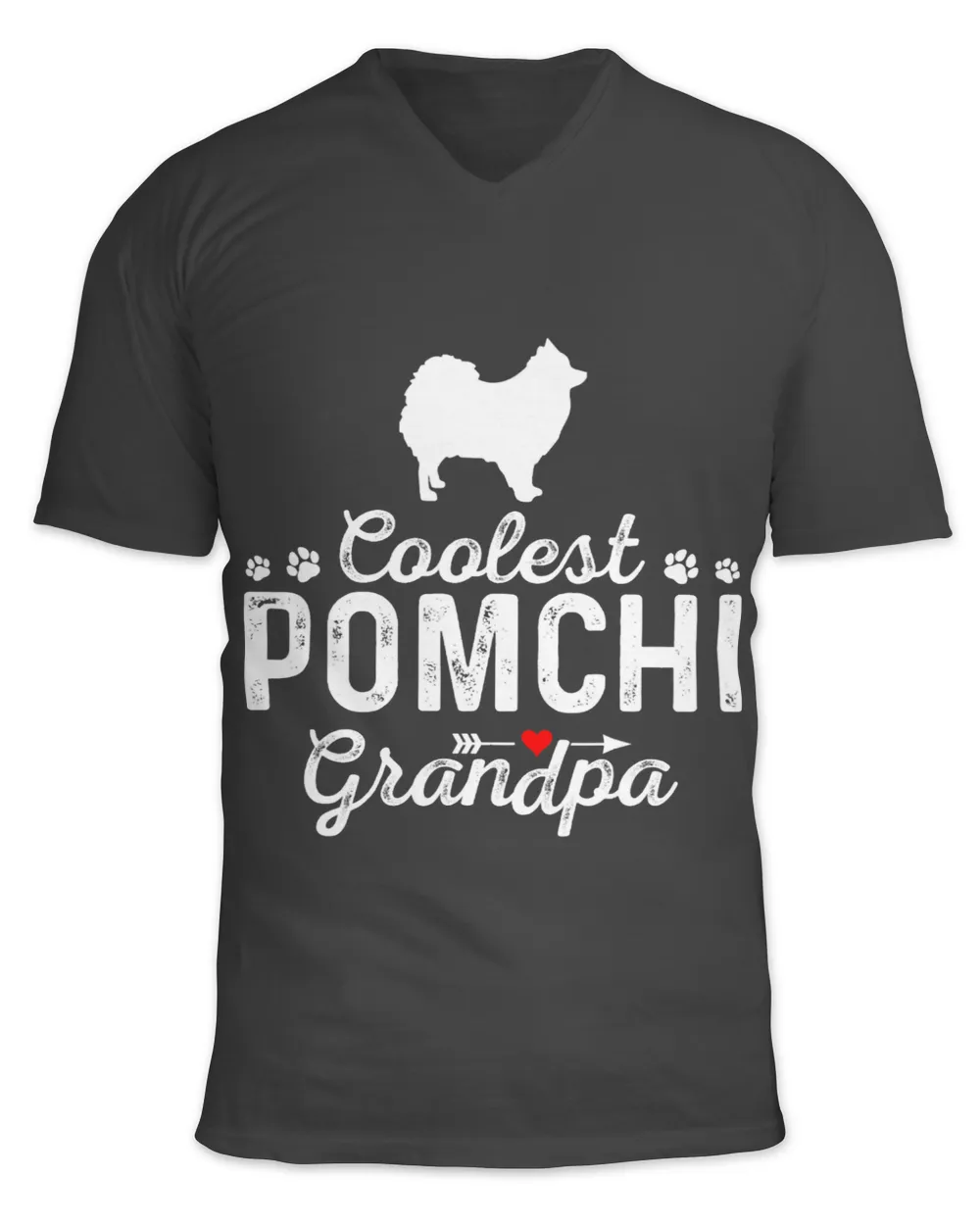 Mens Coolest POMCHI Grandpa Funny Dog Grandpa Pet Family