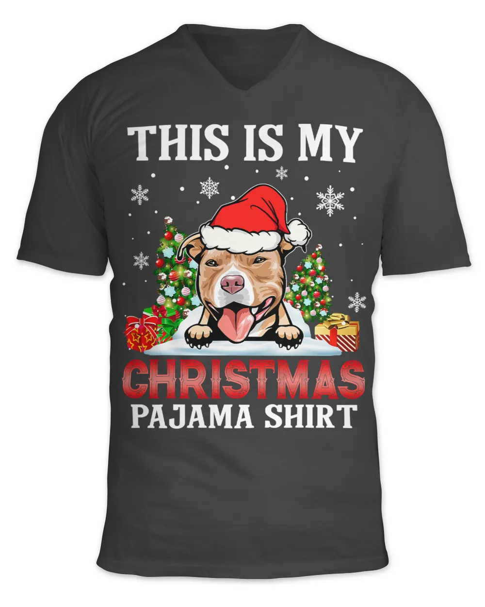 Bully Dog This Is My Christmas Pajama Pitbull Christmas Ornament 316 Pitbull Dog
