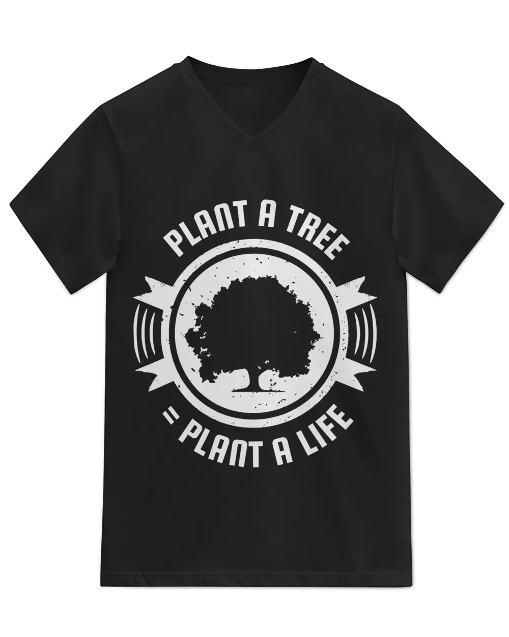 Plant a Tree Plant a Life (Earth Day Slogan T-Shirt)