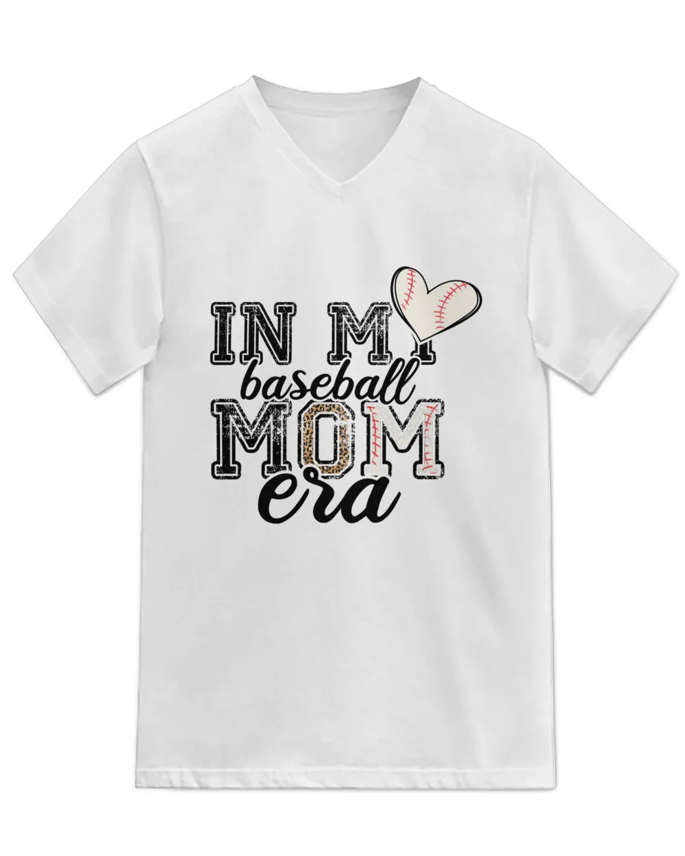 In My Baseball Mom Era Baseball Lover Game Day Funny Women T-Shirt