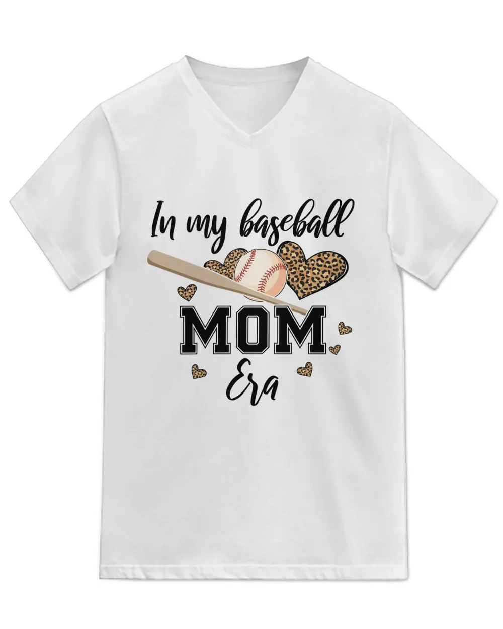 In My Baseball Mom Era Baseball Lover Game Day Funny Women T-Shirt (4)