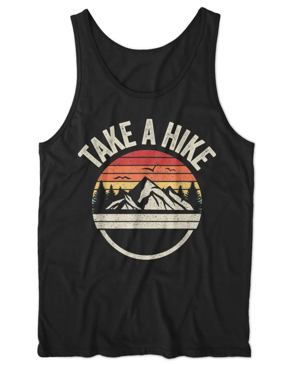 Vintage Retro Take A Hike Hiker Outdoors Camping T Shirt T-Shirt