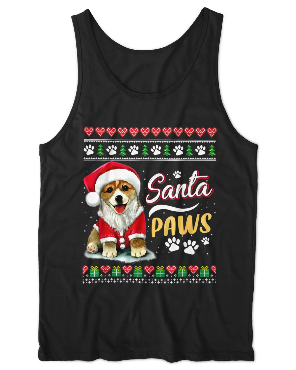 Santa Paws Christmas Dog - Merry Christmas Funny Xmas