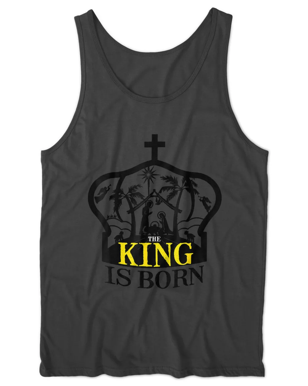 The King Is Born Christian's Birth Jesus Merry Christmas T-Shirt