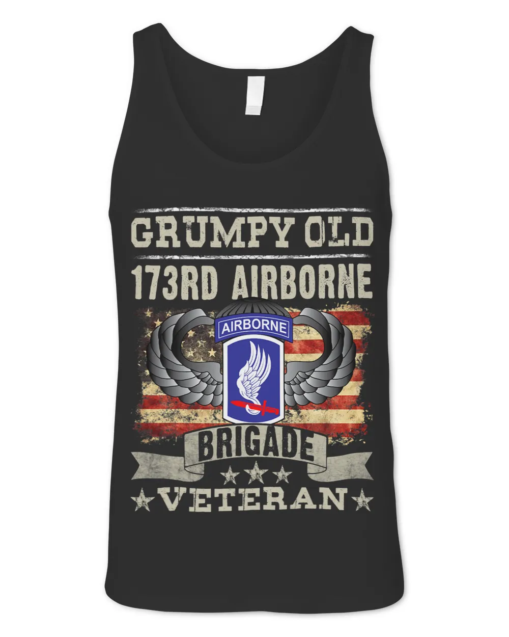 Proud U.S Army 173rd Airborne Brigade Grumpy Old Veteran