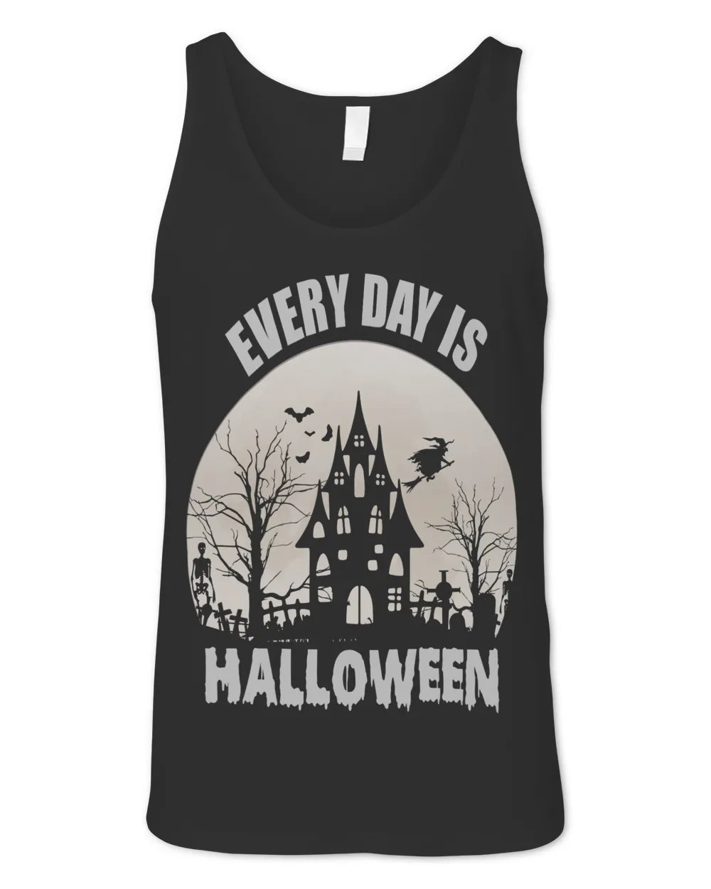 EVERY DAY IS HALLOWEEN Unisex Jersey Tank black xs