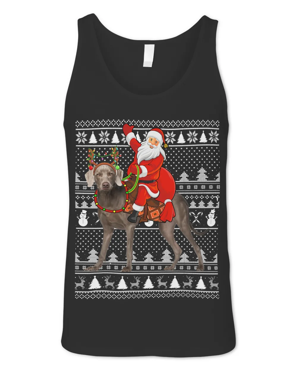 Xmas Holiday Ugly Santa Riding Shiba Inu Dog Christmas